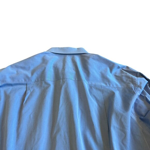 Ermenegildo Zegna Button-Down Dress Shirt Long Sleeve 100% Cotton Size 43 17 - Picture 7 of 13